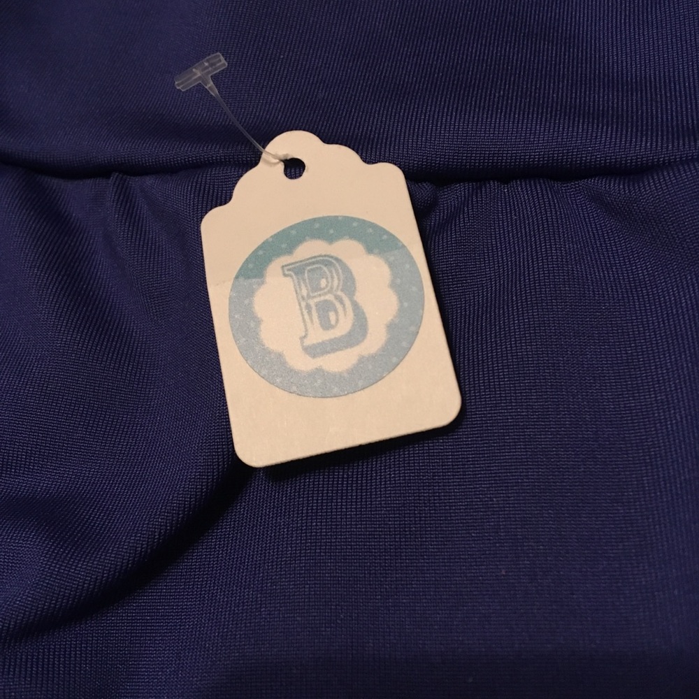 Barbells bluish-purple workout leggings, NWT